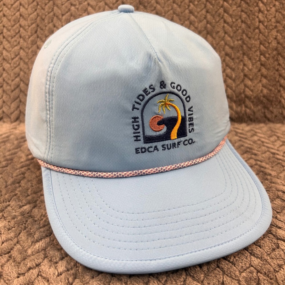 High Tides & Good Vibes Unisex Blue Everyday California Snapback Surf Hat OSFM